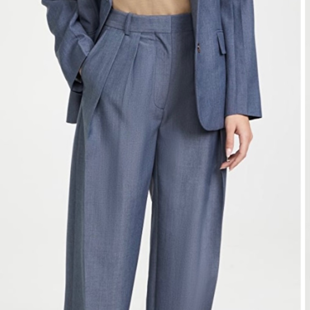Victoria Beckham  Double Pleat Slouch Trousers